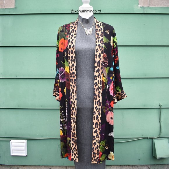 Alice + Olivia | Avila Reversible Kimono Multi Garden/Combo - Picture 6 of 11